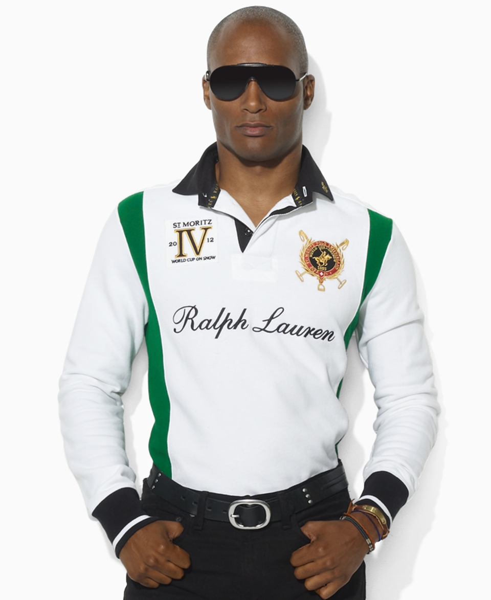 Polo Ralph Lauren Shirt, Snow Polo Fleece Rugby Shirt   Mens Polos