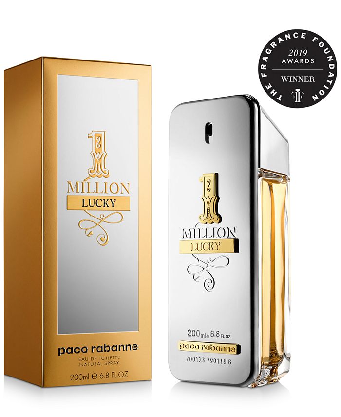 Paco Rabanne Men's 1 Million Lucky Eau de Toilette Spray, 6.8-oz ...