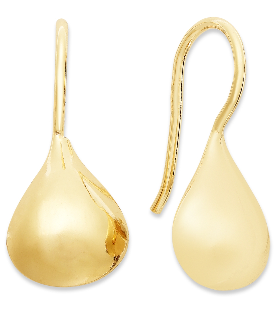 Giani Bernini 24k Gold Over Sterling Silver Earrings, Small Teardrop