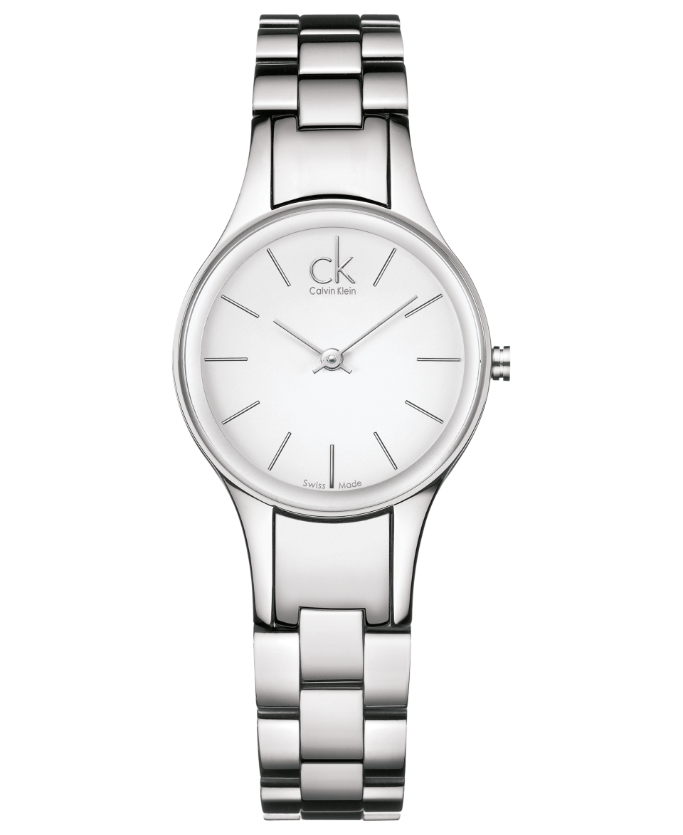 ck Calvin Klein Watch, Womens Swiss Simplicity Stainless Steel