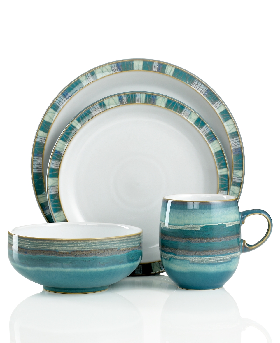 Denby Dinnerware, Azure Coast 4 Piece Place Setting   Casual