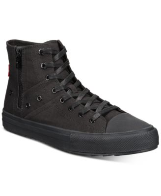 all black high top shoes