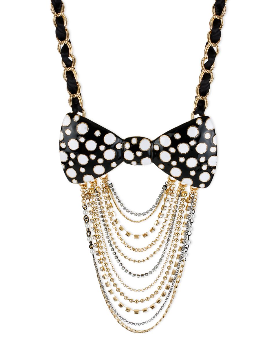 Givenchy Necklace, Hematite Tone Multicolor Crystal Statement Necklace