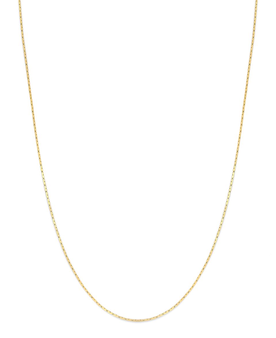 24k Gold Over Sterling Silver Necklace, 20 Dot Dash Chain Necklace