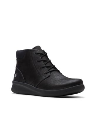 clarks women's lace up ankle boots