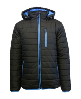 spire by galaxy men's heavyweight parka jacket with detachable hood