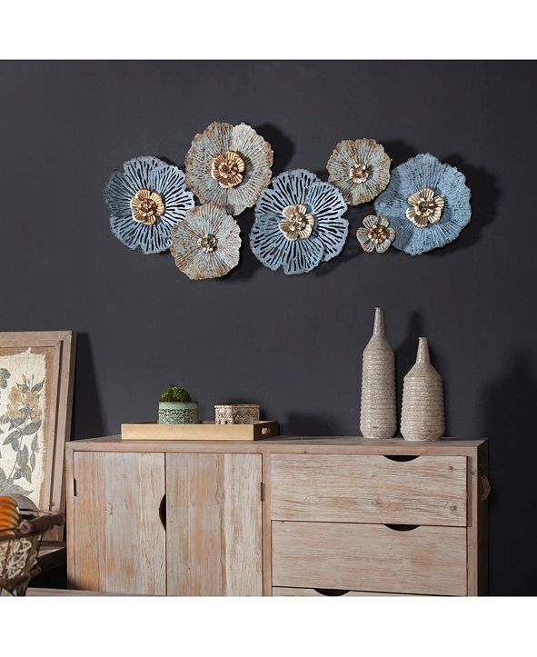 Luxen Home Distressed Flower Metal Wall Art & Reviews All Wall Décor