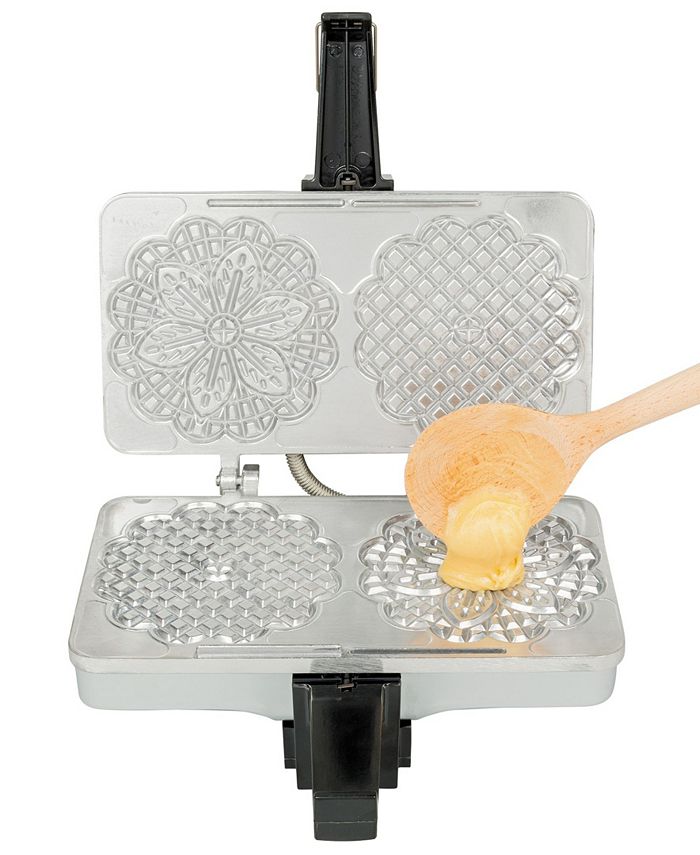 CucinaPro Polished Electric Pizzelle Maker Press & Reviews Small