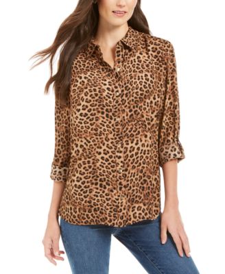 leopard print blouse macy's