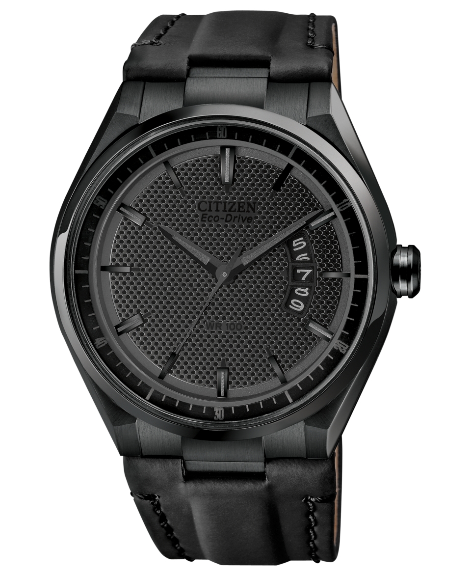 Citizen Watch, Mens Drive from Citizen Eco Drive Black Polyurethane