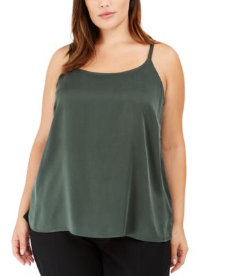 silk plus size tops