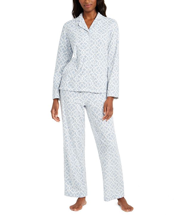 Charter Club Women's Petite Cozy Fleece Pajama Set, Created for Macy's