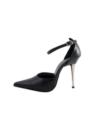 steel heel stilettos