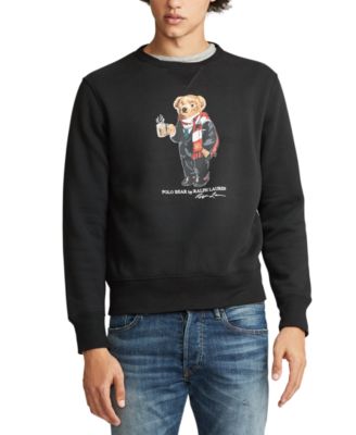 polo bear sweater black