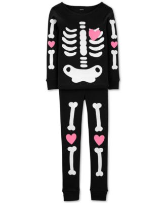 kids skeleton pajamas