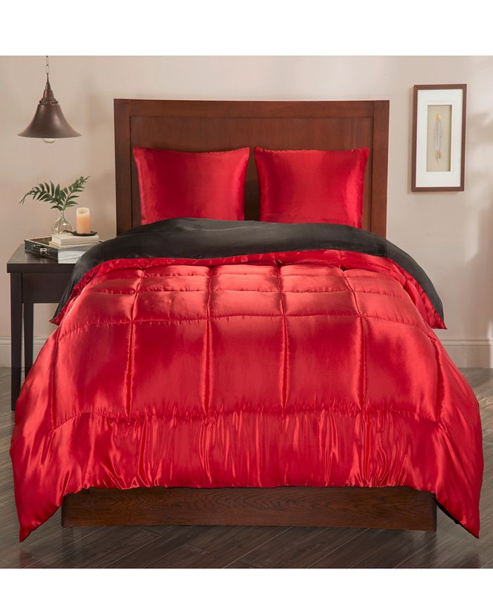 Elite Home Full/Queen 3Pc Luxury Satin Comforter Set & Reviews