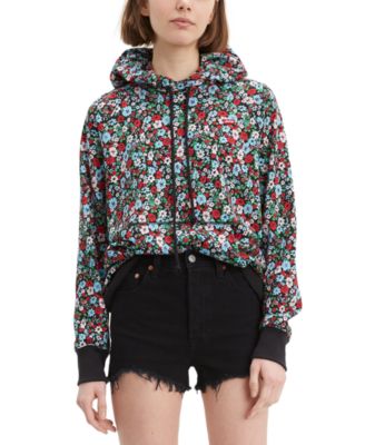 levi's floral hoodie