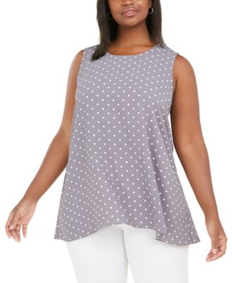 macys polka dot blouse