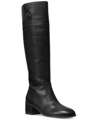 michael kors knee high black boots