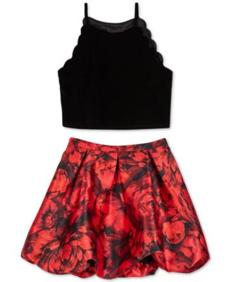 plus size 2 piece skirt sets