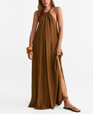 mango halter neck dress