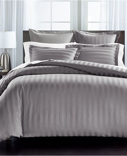Charter Club Thin Stripe 550 Thread Count Comforter Sets Created For Macy S Reviews Bed In A Bag Bed Bath Macy S
