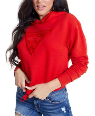 guess hoodie red