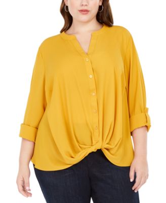 macy's plus size shirts