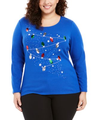 macys plus size holiday tops