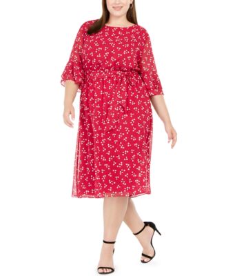 macys plus size midi dress