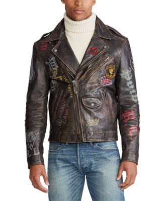 polo ralph lauren quilted biker jacket