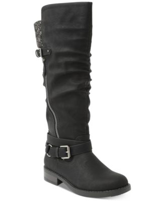 XOXO Miles Wide Calf Tall Riding Boots 