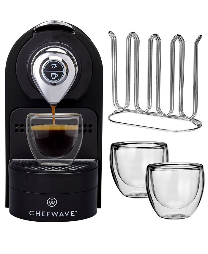 ChefWave Kava Mini Espresso Machine for Nespresso Compatible Capsule