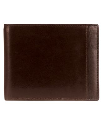 Мужской бумажник Mancini Casablanca Collection с RFID-защитой по центру и съемным левым карманом для ключей