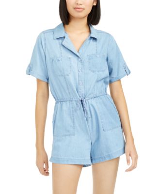 denim rompers for juniors