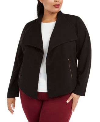 plus size knit jacket