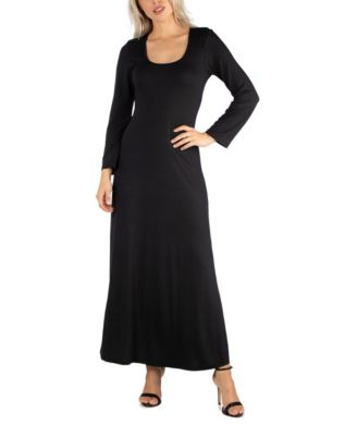 maxi dress with long sleeves