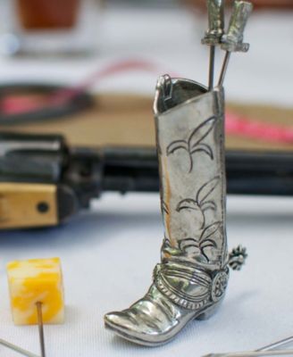 pewter cowboy boots