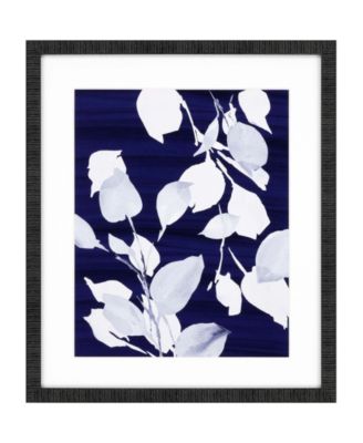 Paragon Simple Leaves On Navy Framed Wall Art 26 X 22 Reviews All Wall Decor Home Decor Macy S