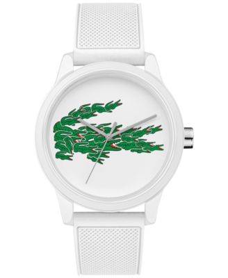 mens white lacoste watch