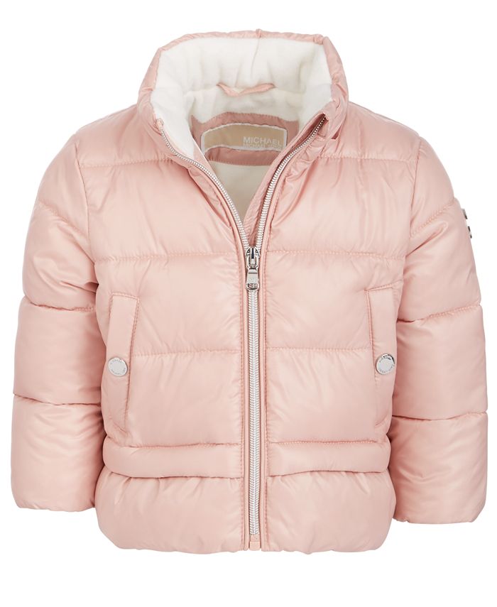 Michael Kors Baby Girls FauxFur Hooded Puffer Jacket & Reviews Coats