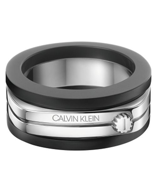Calvin Klein Men S Mightly Stainless Steel And Pvd Black Bi Color Ring Reviews Rings Jewelry Watches Macy S
