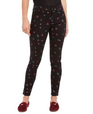 macys womens black jeans