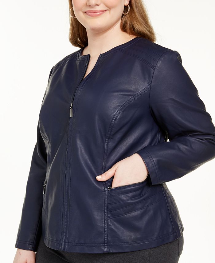 macy's plus size jackets sale