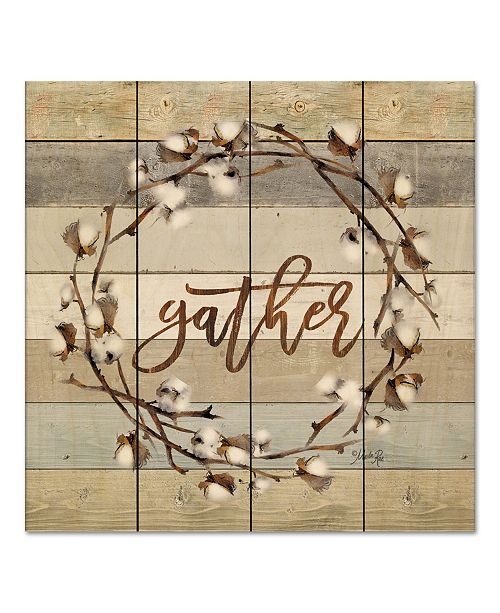 Courtside Market Gather Cotton Wreath 12 X 12 Wood Pallet Wall Art Reviews All Wall Decor Home Decor Macy S
