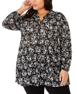 plus size dress blouses for work