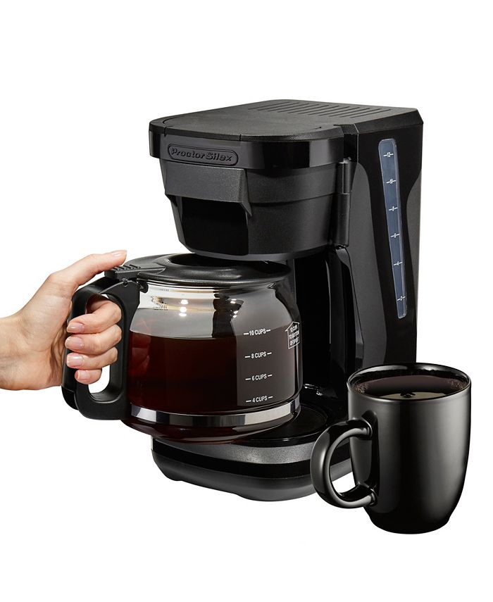Hamilton Beach Proctor Silex 12 Cup Compact Programmable Coffee Maker