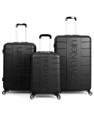 calvin klein suitcase black