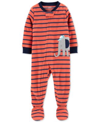 baby boy fleece footed pajamas