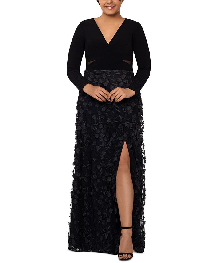 3d floral gown xscape